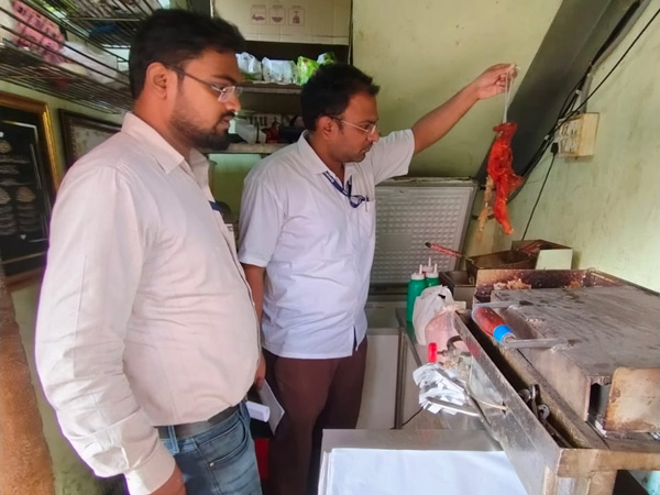 Food safety officials inspected restaurants in Hyderabad