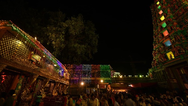 A large number of devotees thronged the Kanaka Durga temple atop the Indrakeeladri hill A large number of devotees thronged the Kanaka Durga temple atop the Indrakeeladri hill
