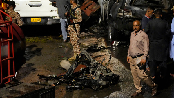 3 including 2 Chinese died in an explosion near Karachi Jinnah International Airport Pakistan