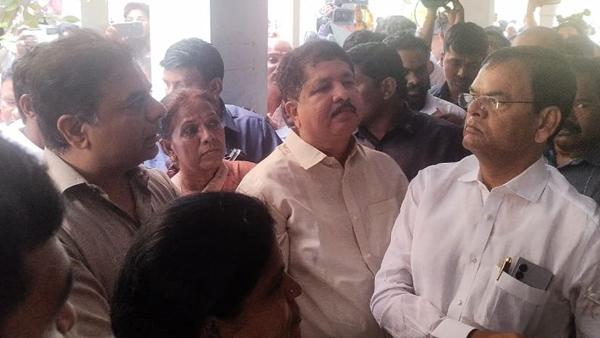 Civil rights leaders stopped KTR from paying respects to Sai Baba s body