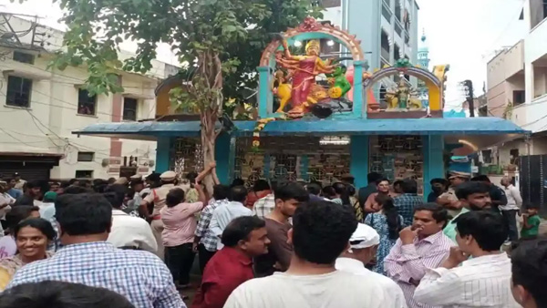 The government has allocated Rs 10 lakhs for the reconstruction of Mutyalamma temple