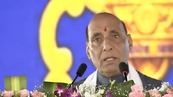 Defense Minister Rajnath Singh laid the foundation stone for Damagundam Navy Radar Station