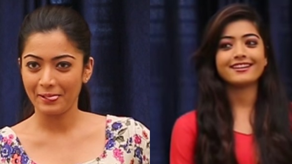 heroine rashmika mandanna first video in college days heroine rashmika mandanna first video in college days