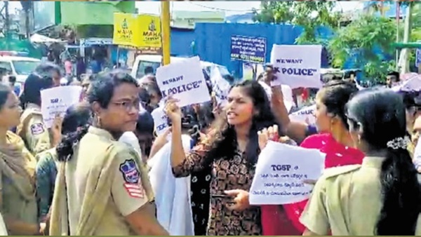 Telangana reserved police wives protests for one state one police this is the reason