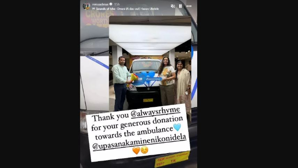 Upasana helped the NGO run by Renu Desai