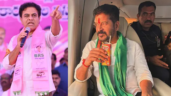 KTR strong counter for CM revanth over his comment on KCR