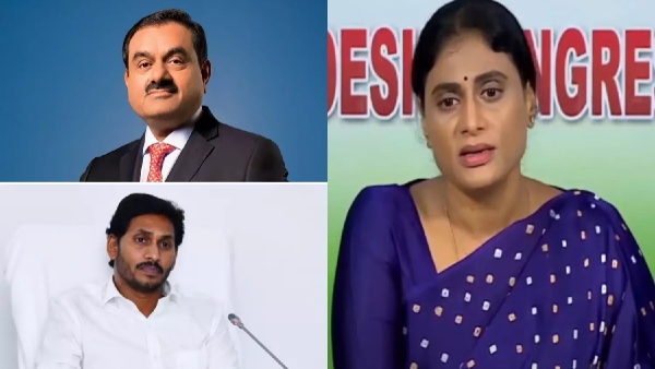 ys Sharmila raises doubts on chandrababu s silence on adani bribes demands to cancel power deal