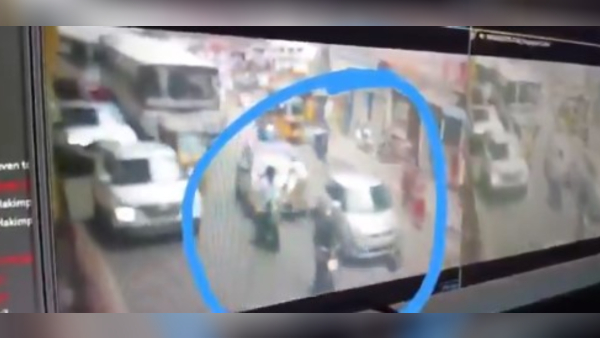 Hyderabad A driver ran into the home guard for stopping the car