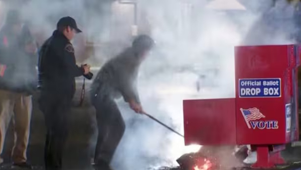 Ballot boxes burnt in US elections