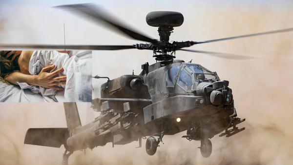 British soldiers making love in Apache helicopter were caught
