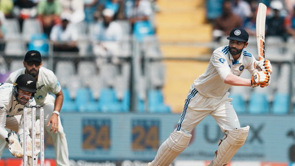 IND vs NZ India bowled out for 262 as Ajaz Patel strikes 5