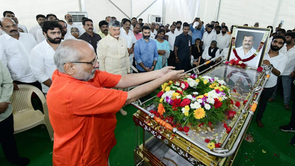 maharastra governor and vips visit nara rammurthi naidu deadbody funeral soon