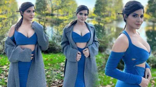 ashu reddy hot cleavage show goes viral