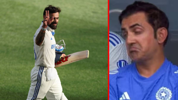 coach gambhir reaction after kohli century