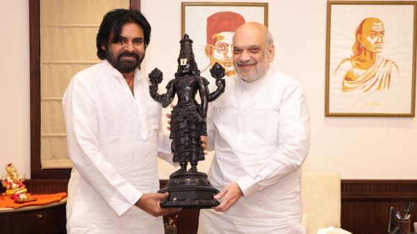 AP Deputy CM Pawan Kalyan met MoH Amit Shah in Delhi AP Deputy CM Pawan Kalyan met MoH Amit Shah in Delhi
