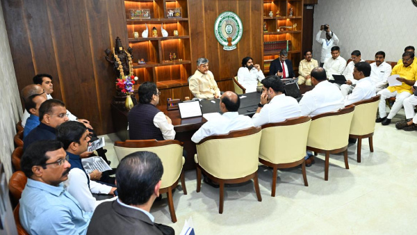 CM Chandra Babu warning for NDA MLA s announces key decisions