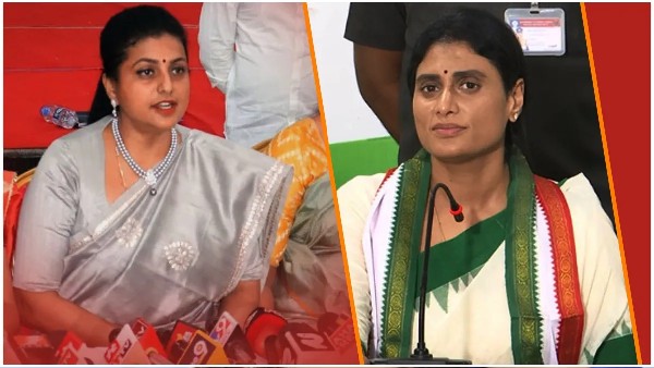 rk roja s counter to ys Sharmila for mudslinging politics against ys jagan over adani issue rk roja s counter to ys Sharmila for mudslinging politics against ys jagan over adani issue