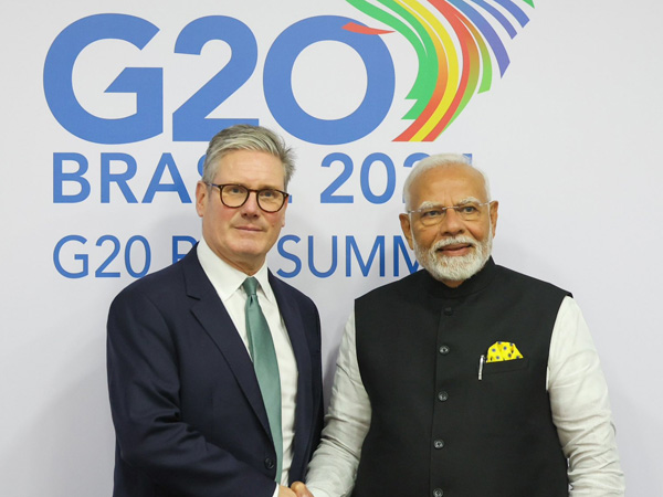 PM Modi Meets UK s Keir Starmer France s Macron in the sidelines of the G20 Summit in Brazil
