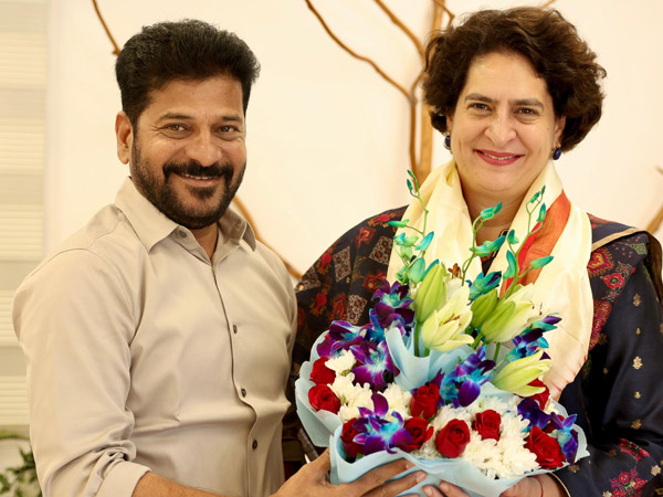 CM Revanth Reddy Deputy CM Mallu Bhatti Vikramarka met Priyanka Gandhi Vadra