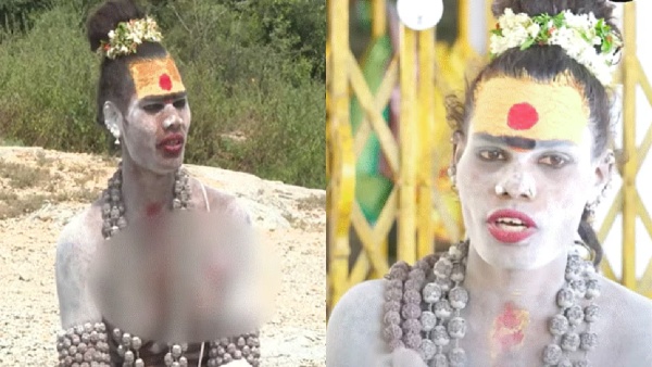 Telangana s lady aghori enters in Andhra s atmakur public follows car travelling via atmakur Telangana s lady aghori enters in Andhra s atmakur public follows car travelling via atmakur
