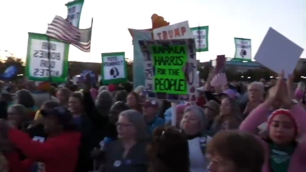 US elections 2024 Women s March protesters support Kamala Harris