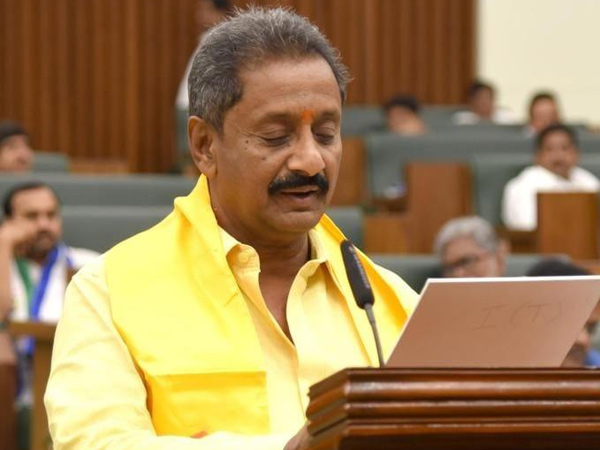 tdp mla vegulla jogeswara rao demands to shift his mandapeta constituency to east Godavari district