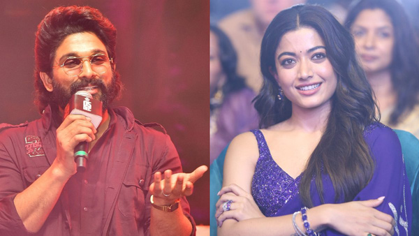 heroine rashmika emotional due to allu arjun words in pushpa 2 pre release event