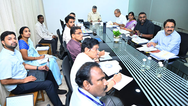 CM Chandrababu Naidu review on Village and Ward secretariats