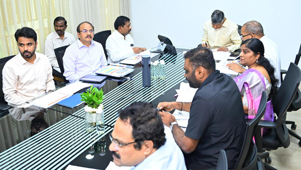 CM Chandrababu Naidu review on Village and Ward secretariats