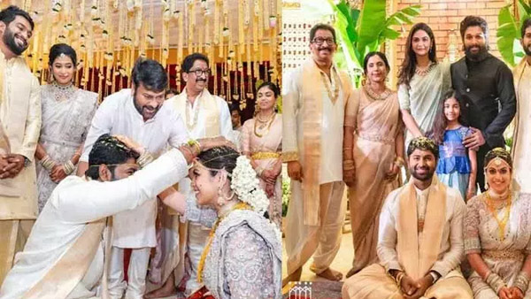 mega star chiranjeevi family and allu arjun family attending same wedding