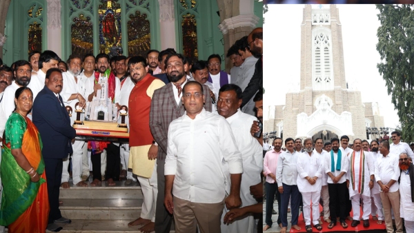 CM Revanth Reddy participated in the Christmas celebrations held at Medak Church