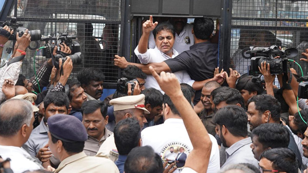 T-shirt riot at the Assembly BRS MLAs arrested tension