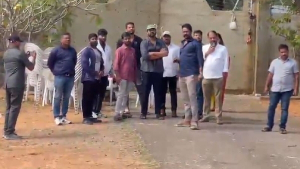 Mohan Babu Manchu Manoj family disputes tension prevails as Manchu Vishnu arrived residence Mohan Babu Manchu Manoj family disputes tension prevails as Manchu Vishnu arrived residence