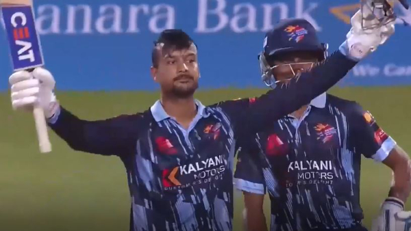 Indian cricketer Mayank Agarwal burst with hat-trick centuries