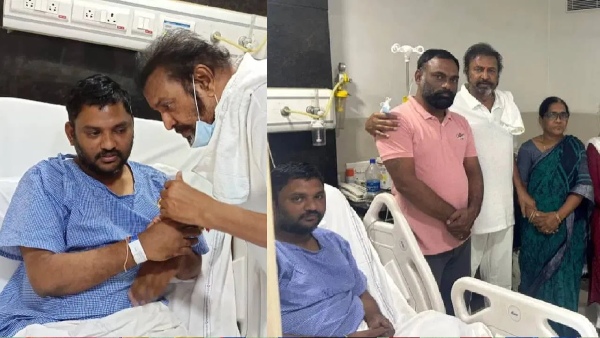 Mohan Babu visited the journalist injured in his attack