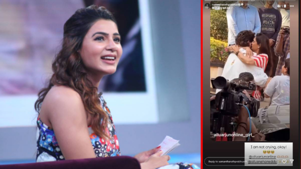 Samantha post viral on Allu Arjun-Snehareddy Hugs