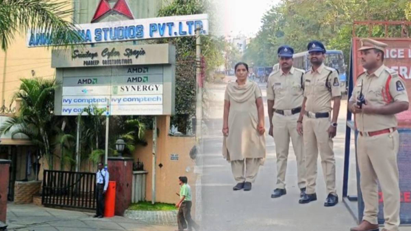 police have set up barricades on all four sides of Annapurna Studio