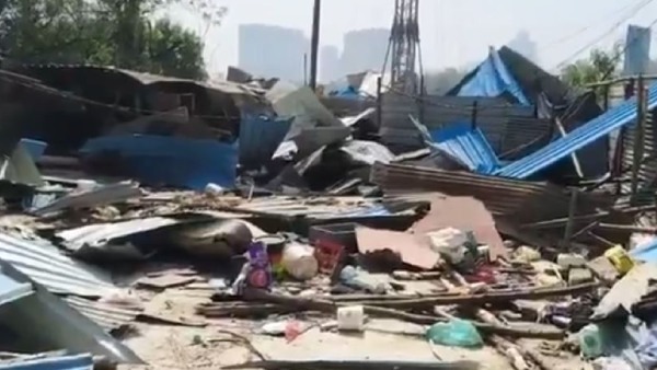 HYDRAA demolish illegal constructions at Khajaguda Bhagirathamma lake FTL and buffer zone