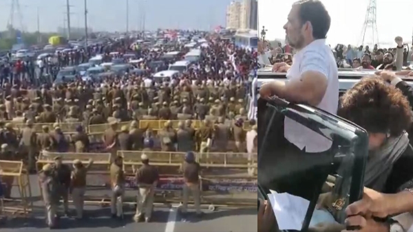 Rahul Gandhi Priyanka Gandhi Vadra have been stopped on the way to Sambhal Rahul Gandhi Priyanka Gandhi Vadra have been stopped on the way to Sambhal