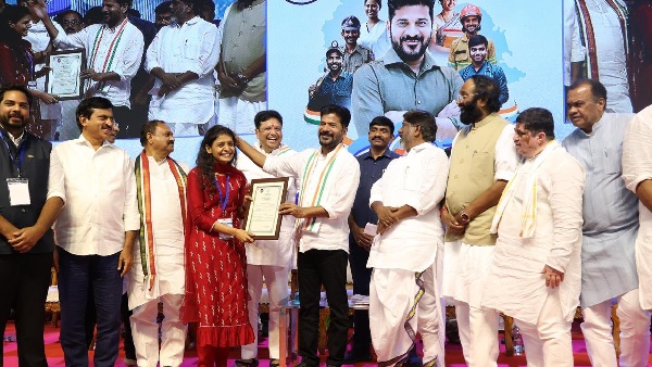 CM Revanth Reddy issues appointment documents to Group 4 candidates Criticism on KCR