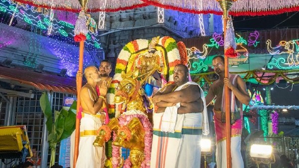 Srivari Sare procession from Alipiri to Tiruchanoor today