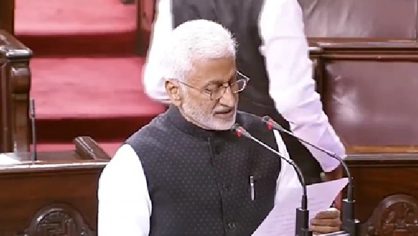 rajya sabha chairman stops ysrcp mp vijayasai reddy speech for dragging Chandrababu tdp