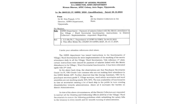 ap government another shocker to village ward secretariat employees
