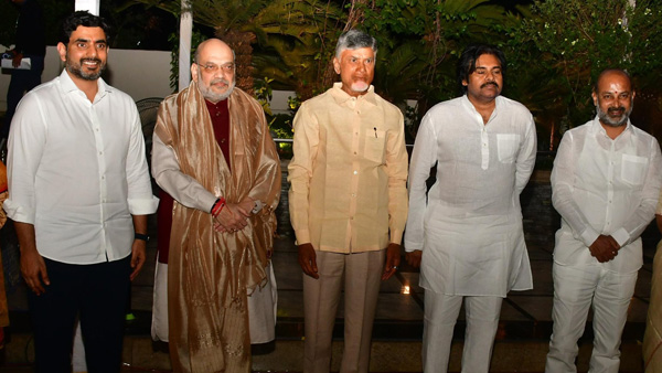 BJP TDP and Janasena alliance to continue in Telangana as latest discussions with Amith Shah in Amaravati