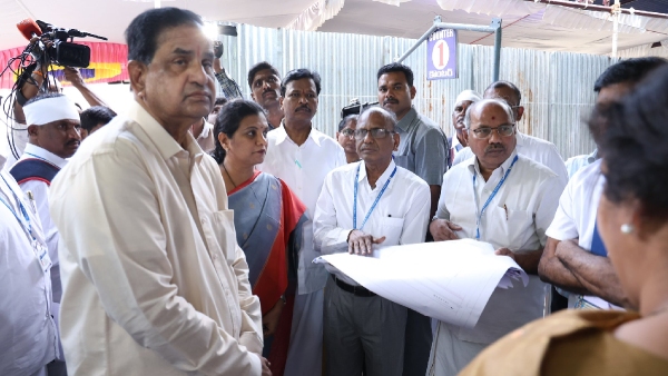Vaikunta Ekadasi 2025 TTD chairman BR Naidu inspected the arrangements