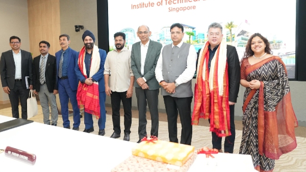 CM Revanth s team at ITE in Singapore key agreement signed