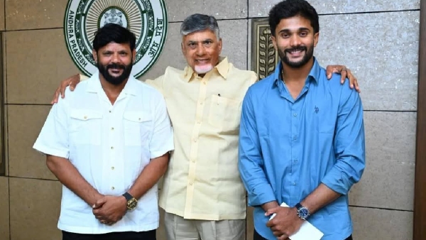Cricketer Nitish Kumar Reddy Meets AP CM Chandrababu