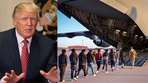 donald trump s inhuman deportation of immigrants exposed- handcuffed no water or ac in flights