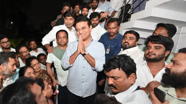 KTR meets his legal team after quash petition dismisses by Telangana High Court KTR meets his legal team after quash petition dismisses by Telangana High Court