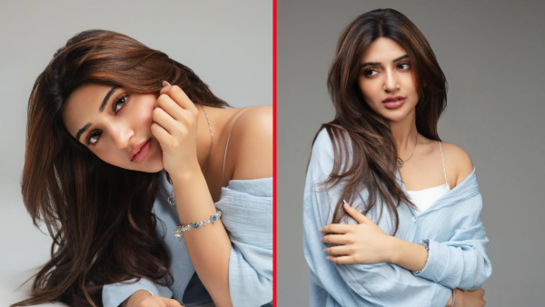 sreeleela beautiful blue color dress photos goes viral